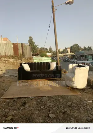 Black and White Sofa