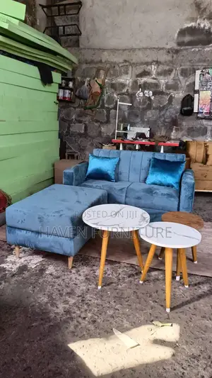 Blue 2 Set Sofa