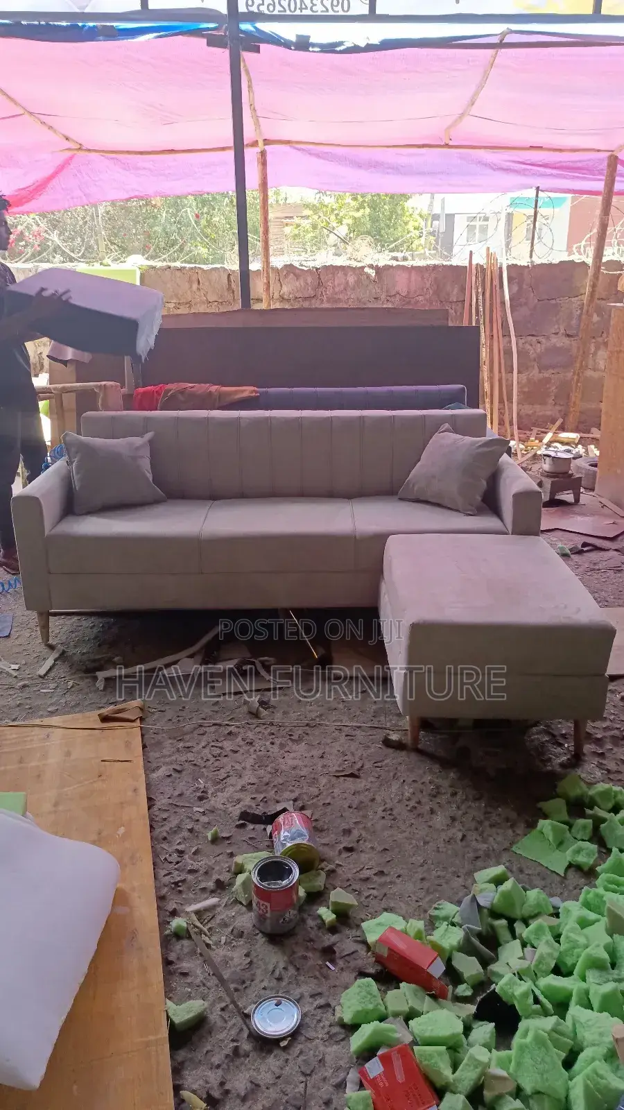 Light Cream Code C Sofa