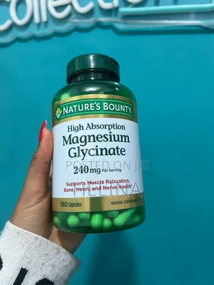 Nature's Bounty Magnesium Glycinate 240mg 180 Capsules Usa Supplement