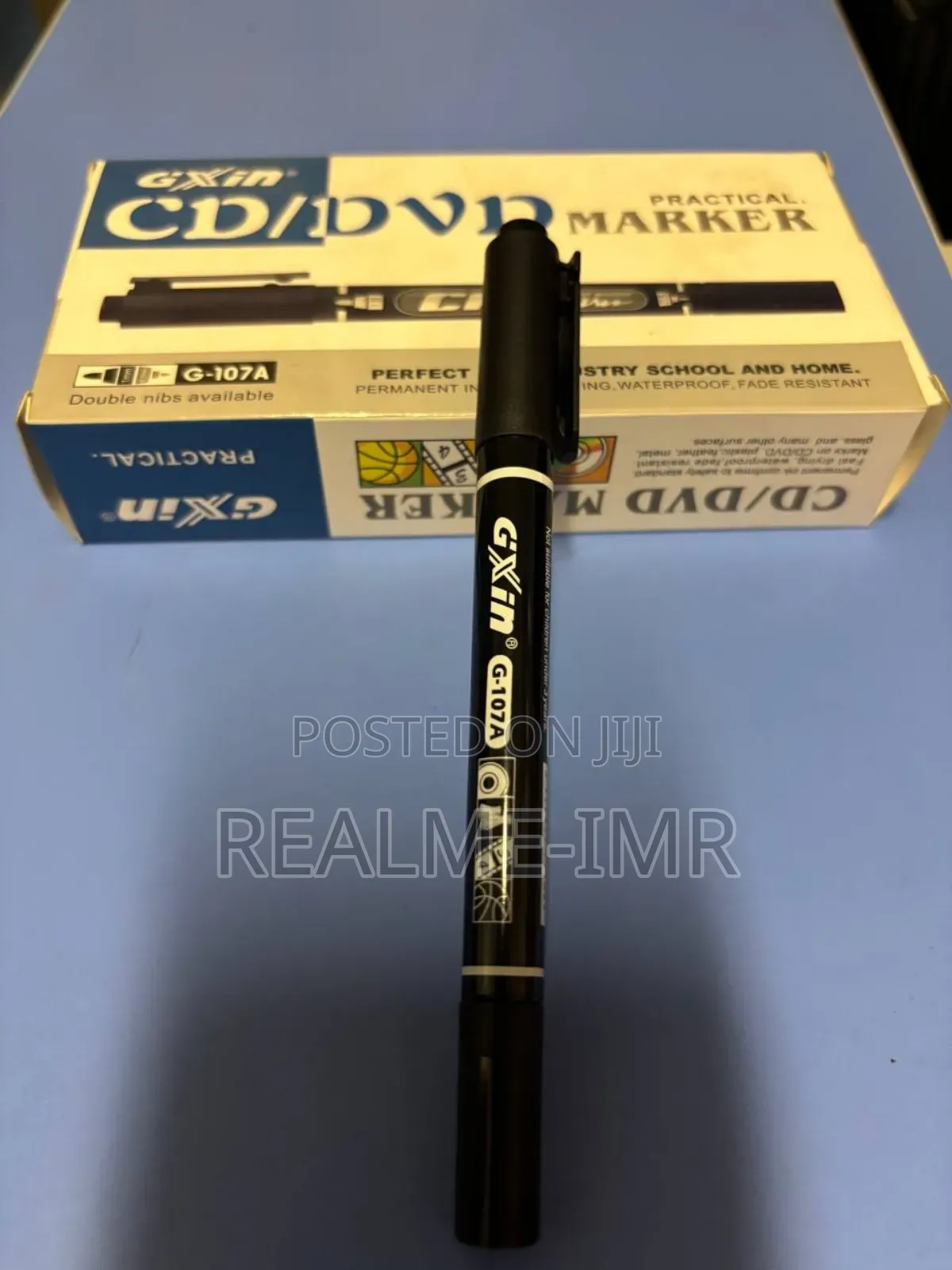 Gixin Cd/DVD Permanent Marker – Dual Tip (0.5 Mm 1 Mm), Pack of 12