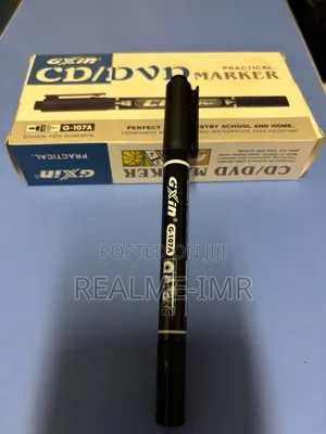 Gixin Cd/DVD Permanent Marker – Dual Tip (0.5 Mm 1 Mm), Pack of 12