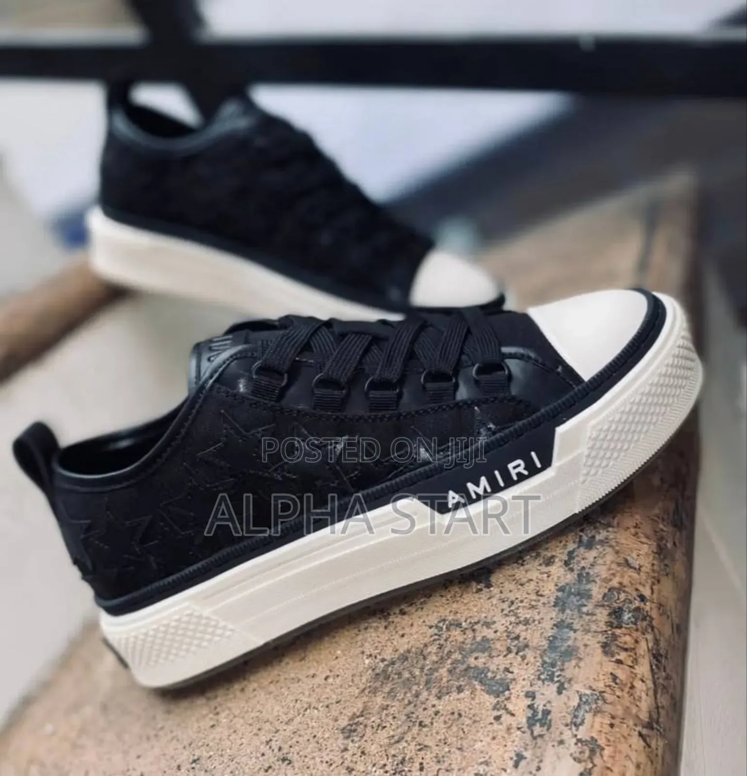 Amiri Star Court Low ‘Black Glitter’ Men’S High Shoes 