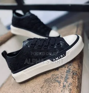 Amiri Star Court Low ‘Black Glitter’ Men’S High Shoes 