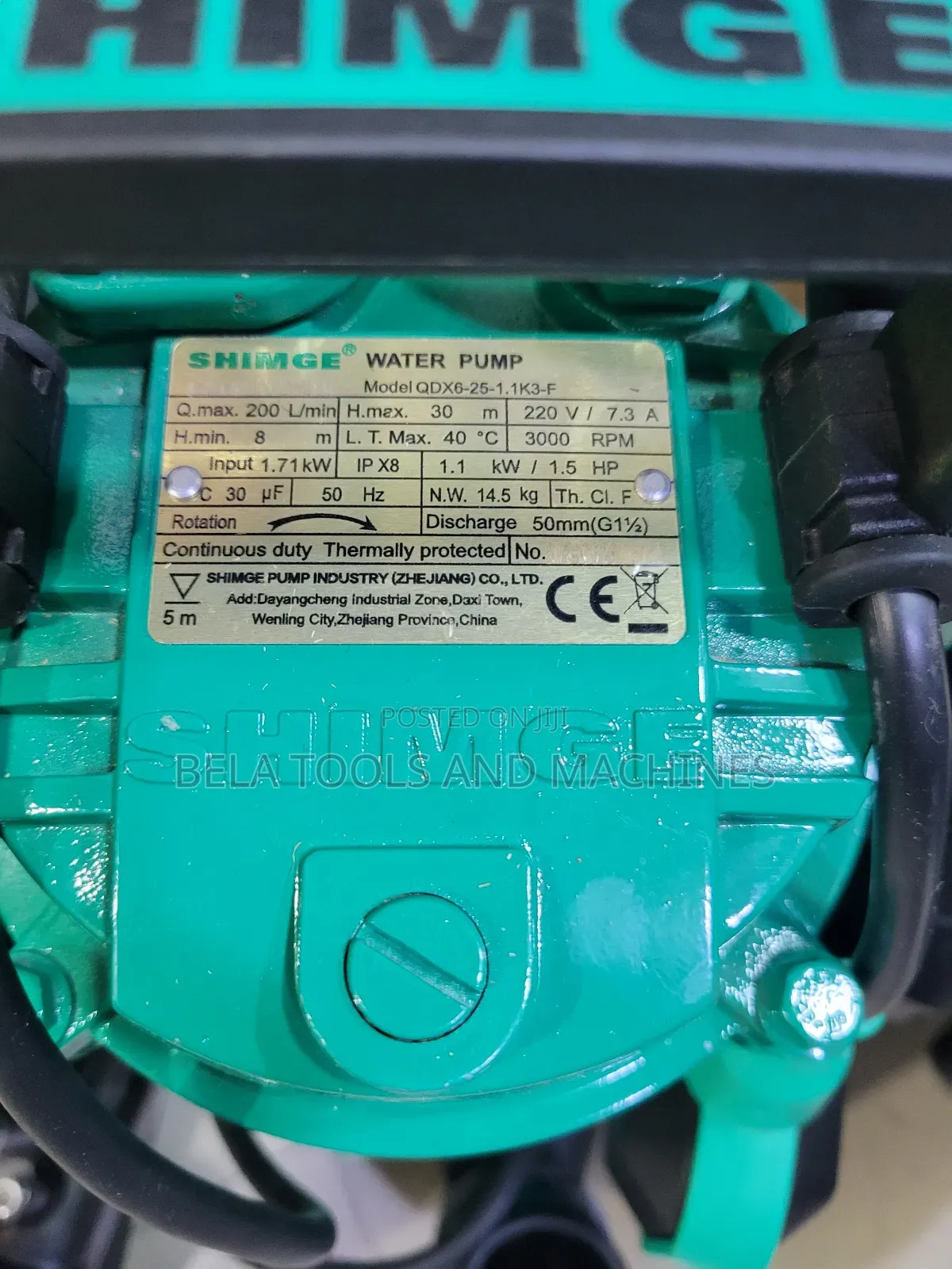 Shimge Water Submersible Pump 1.5hp
