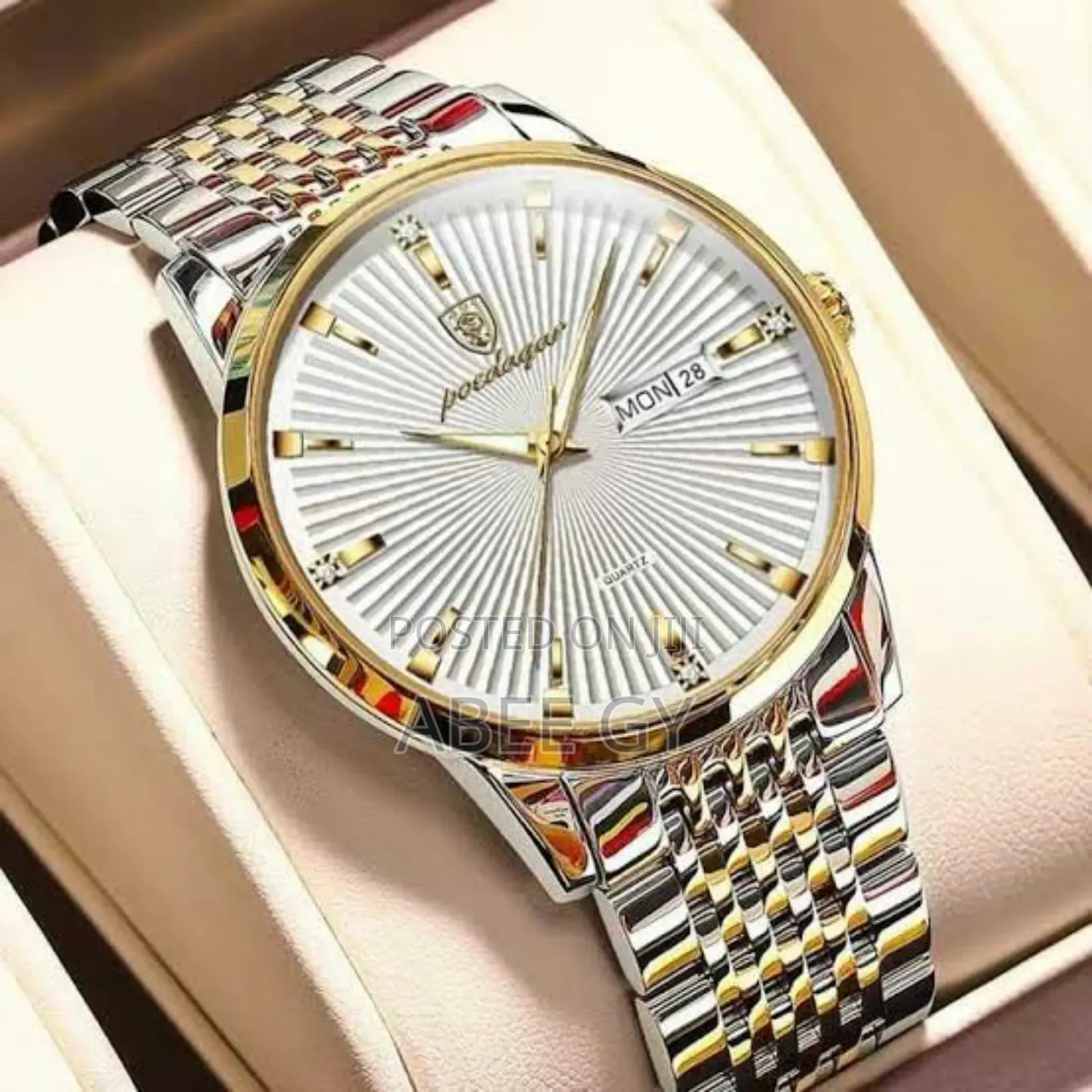 Poedagar Men Wristwatch Stainless Steel Mens Sports Quartz Watches
