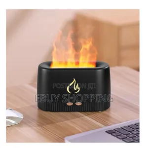 Usb Flame Aroma Diffuser - 200ml Air Purifier Humidifier
