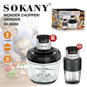 2in1 Sokany Food Chooper(የምግብ መፍጫ)