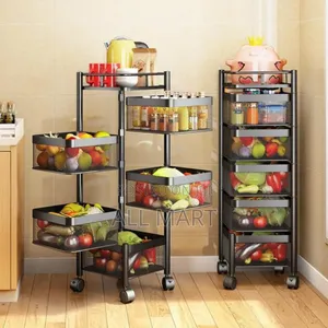 5 Layer Moveable Kitchen Storage Rack