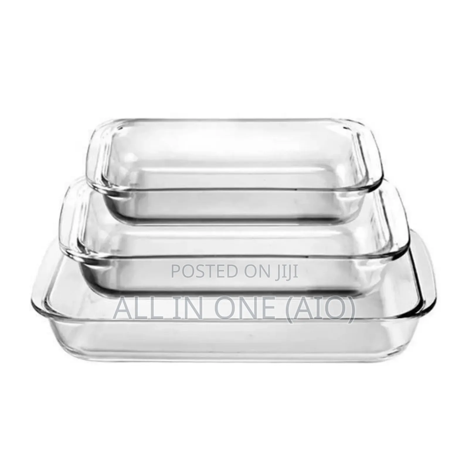 Tampered Glass Bakewares 3 Sets