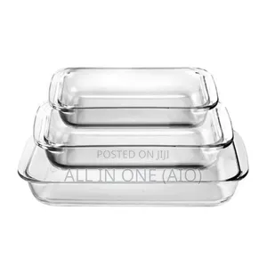 Tampered Glass Bakewares 3 Sets