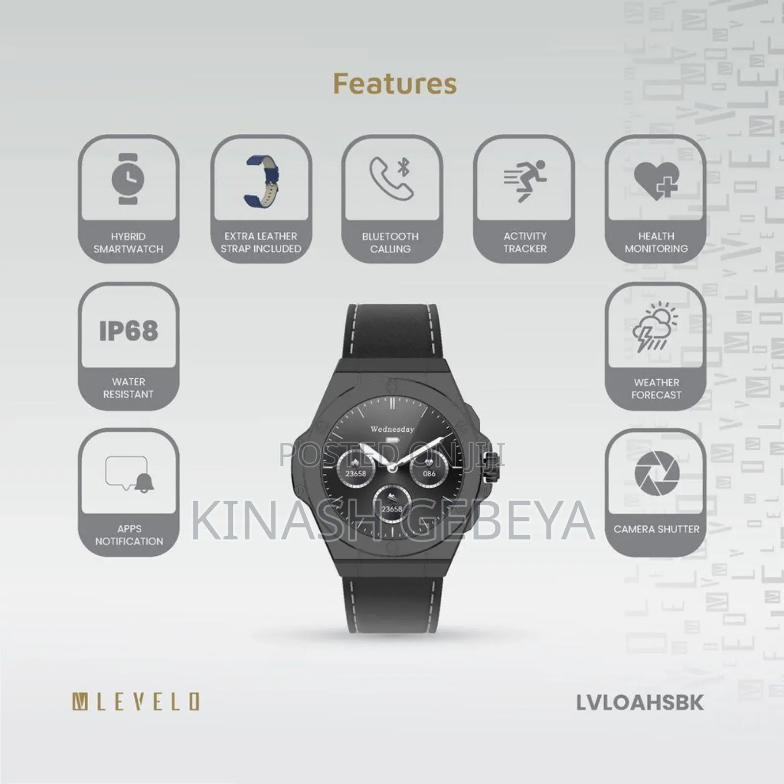 Levelo Oak High Quality Automatic Smart Watch