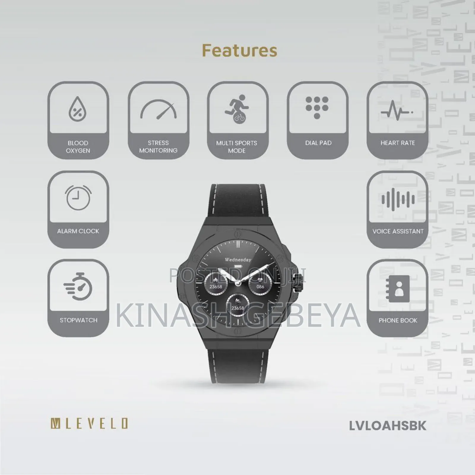 Levelo Oak High Quality Automatic Smart Watch