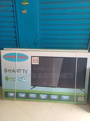 Super Fine Tv 65" Smart Android Tv Frameless Design New 2025