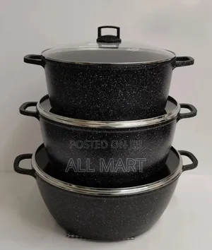 Momoc Marble Coated Granite Casserole Coockware Set