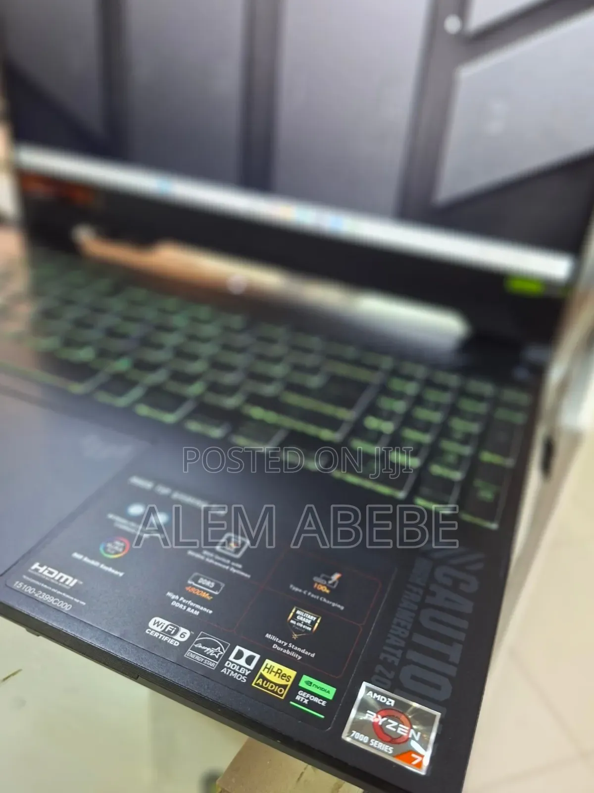 New Laptop Asus TUF Gaming A15 16GB AMD Ryzen 7 SSD 512GB