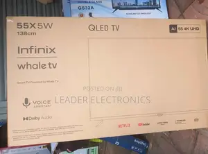 Infinix Tv 55" Smart Android Tv Frameless Design 4 K Uhd Ready