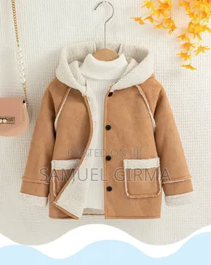 Mk- 0658 Unisex Fleece Hooded Coat Size: 1-5 Years