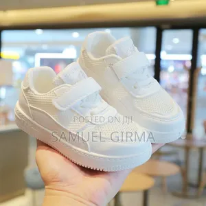 Mk- 0629 Unisex Breathable Mesh Sneakers Size: 21-25 Color: White