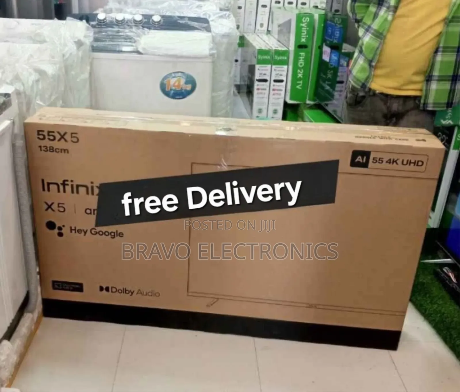 Infinix 55" X5 Android Google Tv 2025 – Big Screen, Big Entertainment!