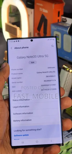 Samsung Galaxy Note 20 Ultra 128 GB Black