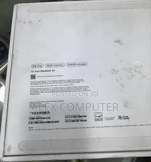 New Laptop Apple MacBook Air 2025 M4 13-Inch 16GB Apple M4 SSD 256GB