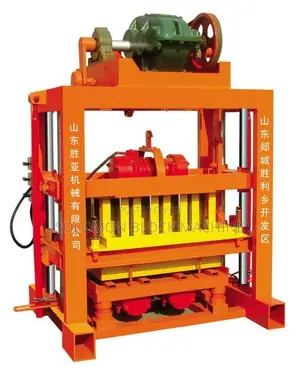 አዲስ ምንም ያልሰራ Qj4-40 ሞደል የብሎኬት ማምረቻ Block Making Machine.በቀን5000 Bloket
