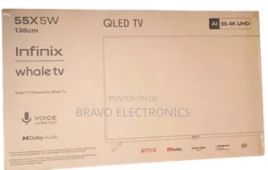 Infinix 55" Uhd Qled Smart Tv – Frameless, Stunning Smart