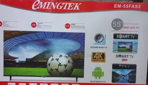 Emingtek 55" Frameless Android 14 Tv – Smart, Sleek Stunning!