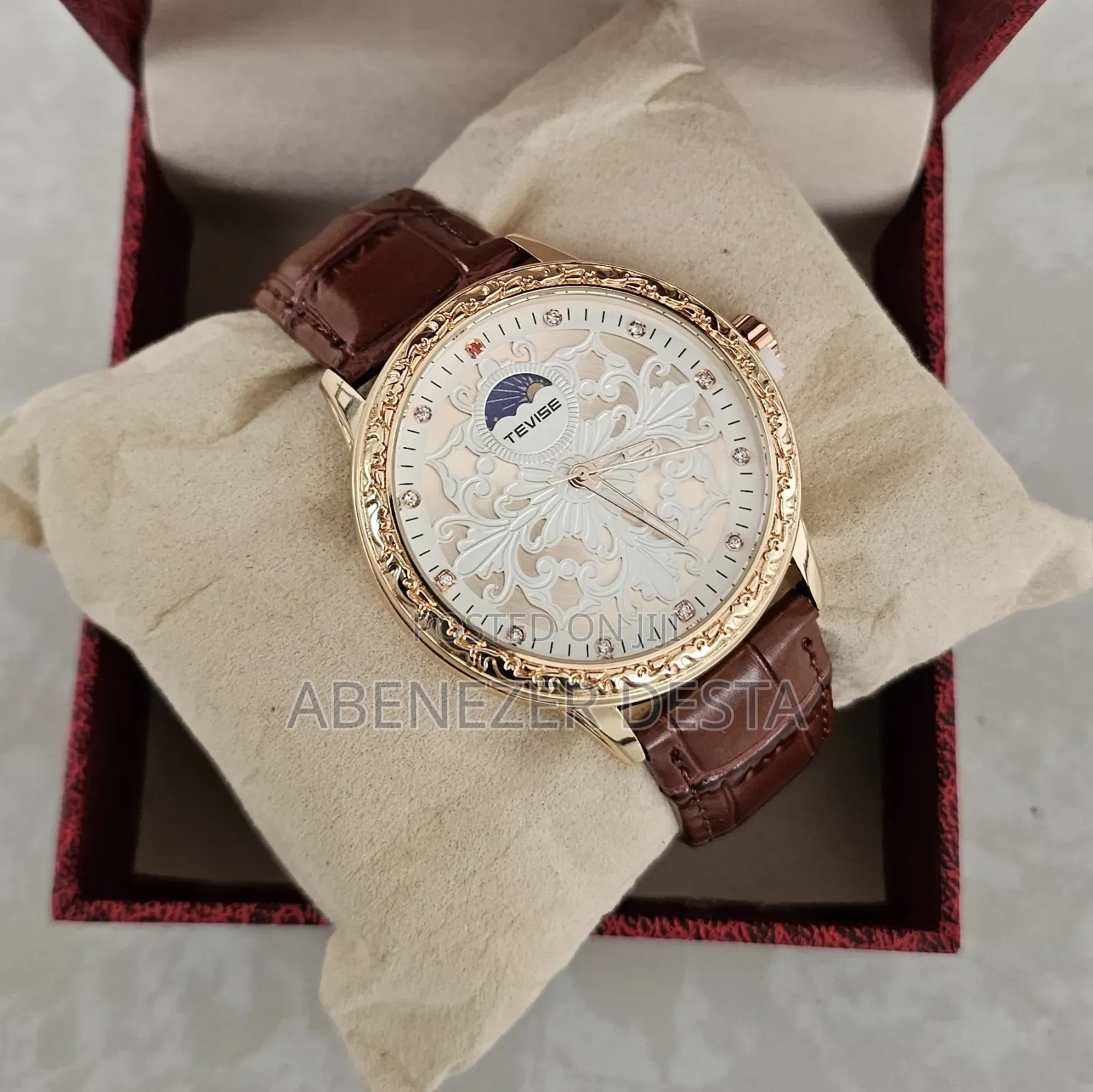 Tevise Leather Automatic Luxury Watch