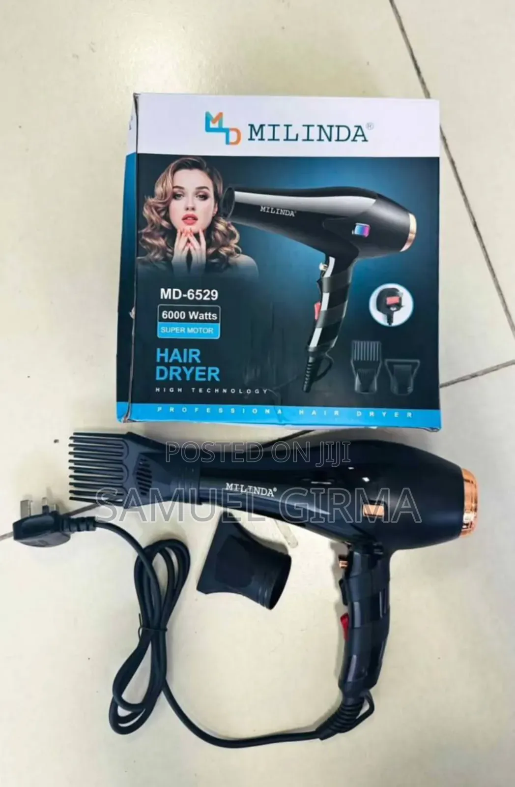  Milinda Hair Dryer 
የፀጉር ማድረቂያ
 Hight Quality 