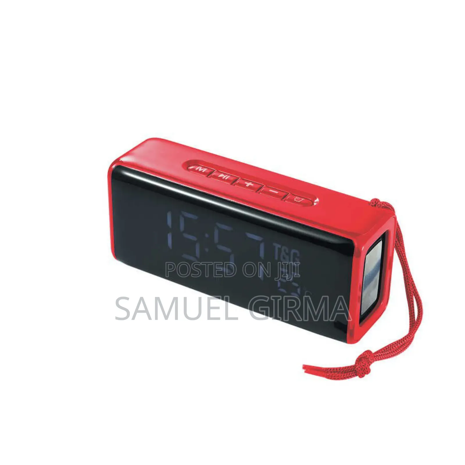 Usb Rechargeable Wireless Bluetooth Speaker With Digital Alarm Clock