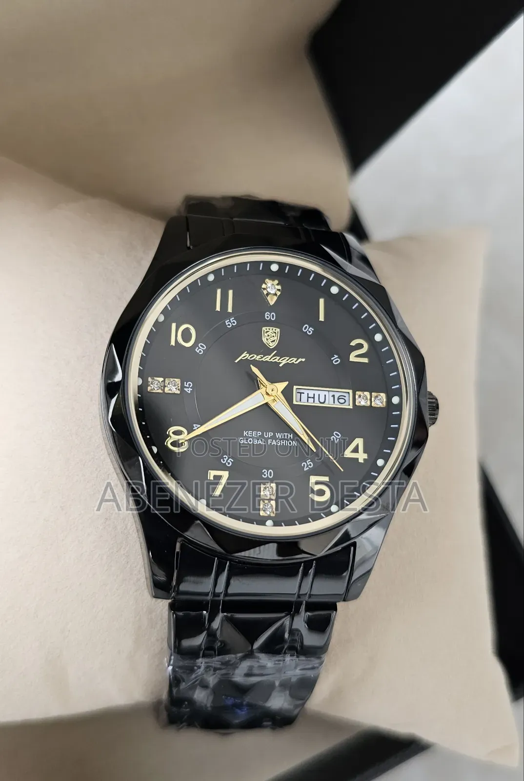 Poedagar Luxury Watch for Mens Black