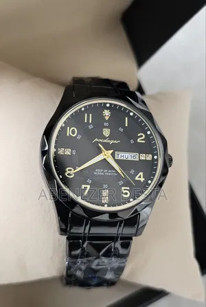 Poedagar Luxury Watch for Mens Black