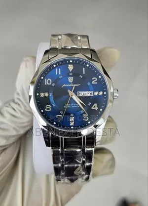 Poedagar Silver by Blue Waterproof Watch