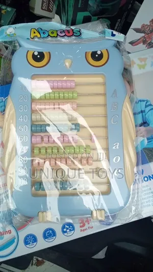 5-colored Owl Abacus With A Stand – Deluxe Educational Set
