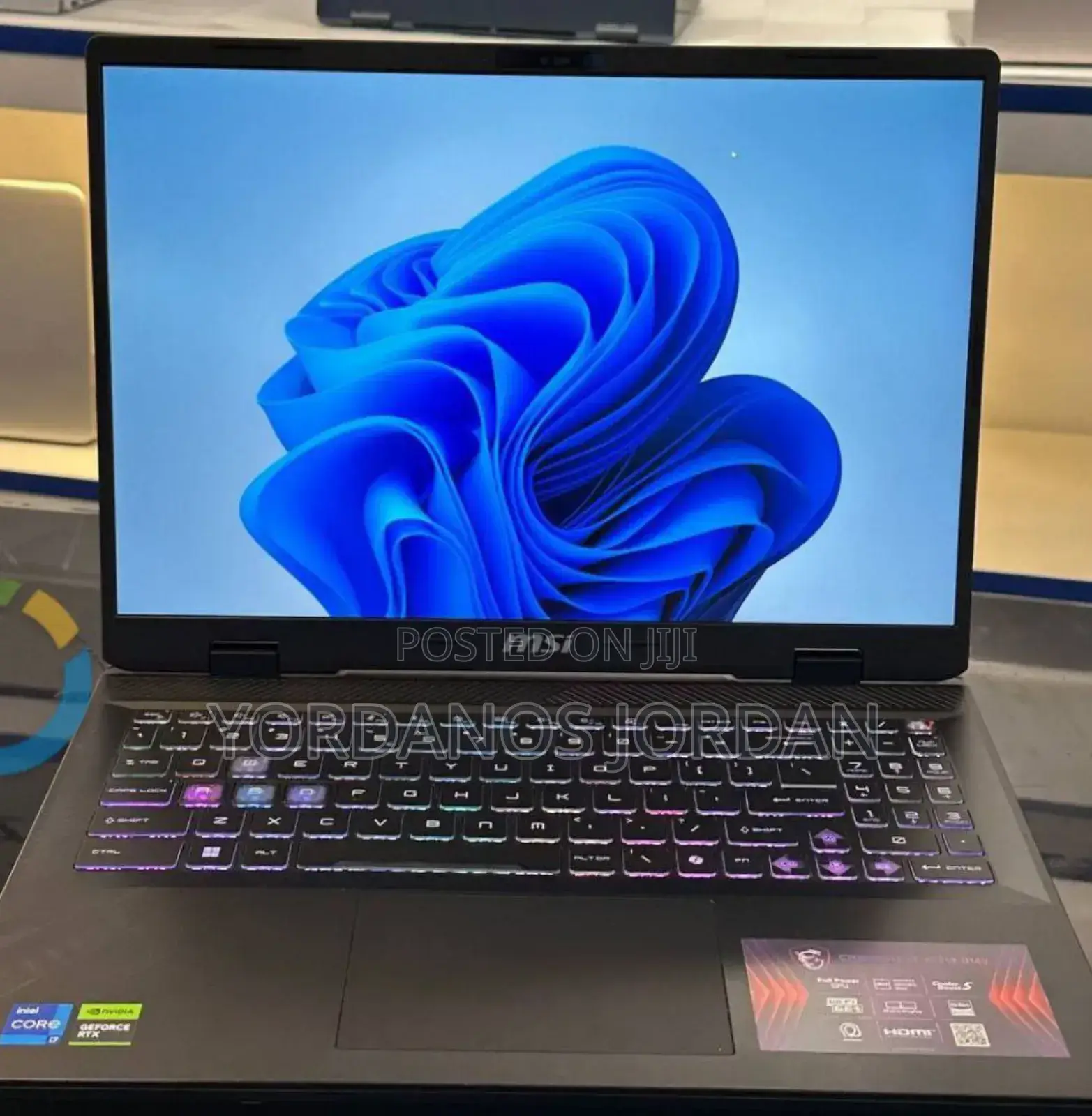 New Laptop MSI Crosshair 15 16GB Intel Core I7 SSD 1T