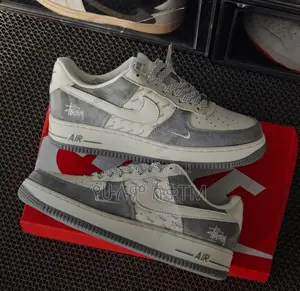 Nike Air Force 1 Low ‘07 X Stussy ‘Grey Silver’ Men’S Shoes