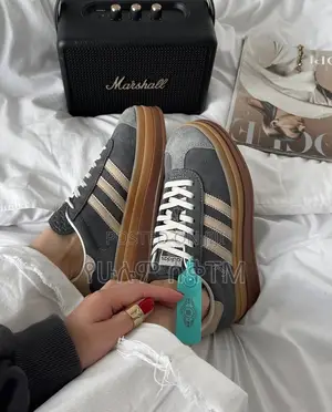 Adidas Gazelle Bold ‘Grey/Beige Gum’ Platform Double Sole WMNS Shoes
