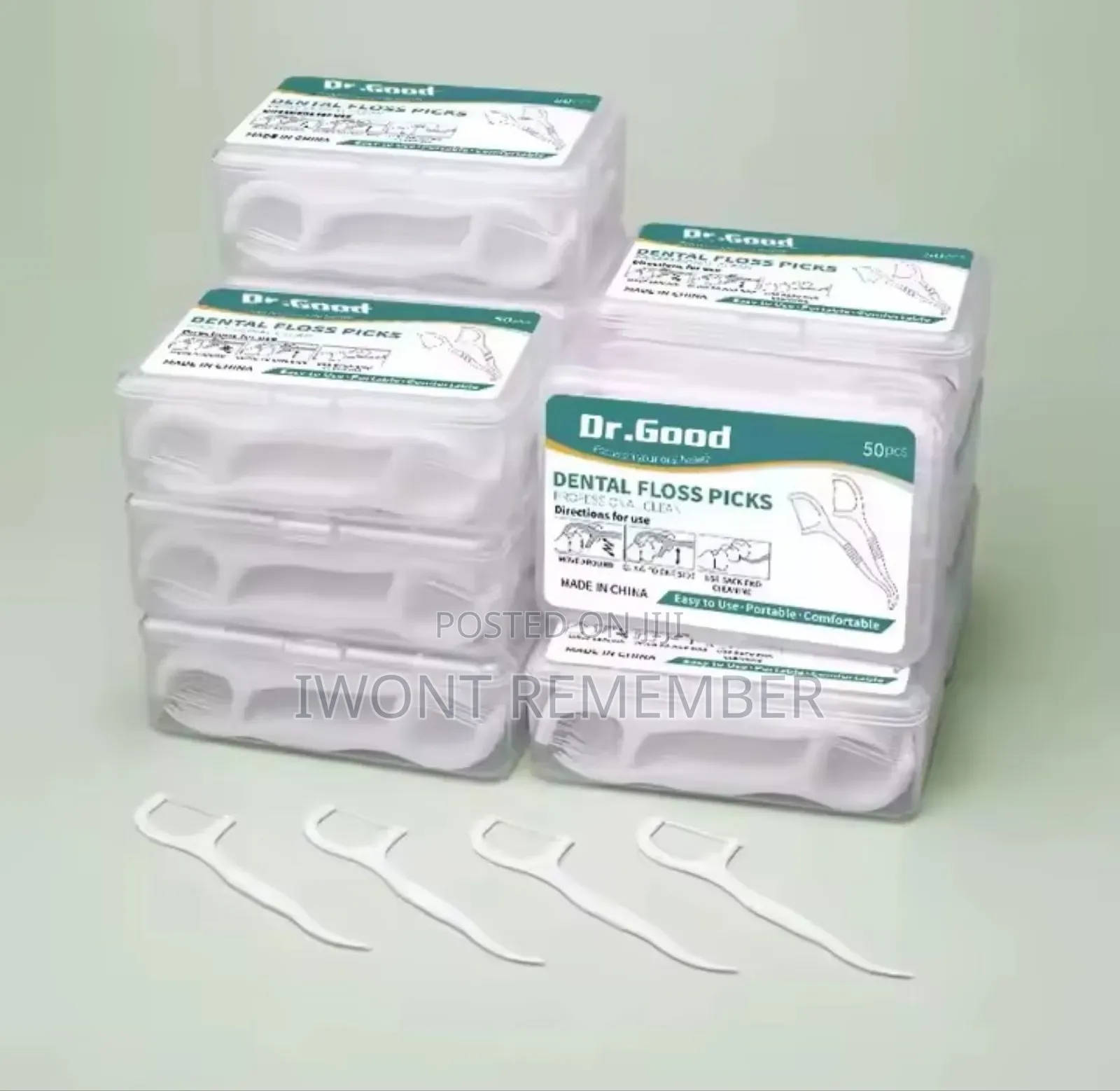 50 PCS Dental Floss Sticks Oral Care Tools