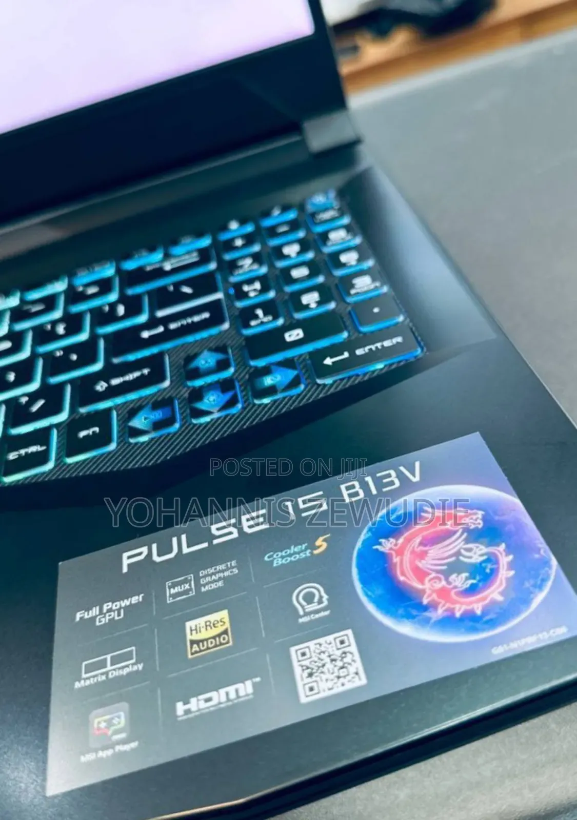New Laptop MSI Pulse GL76 16GB Intel Core I7 SSD 1T
