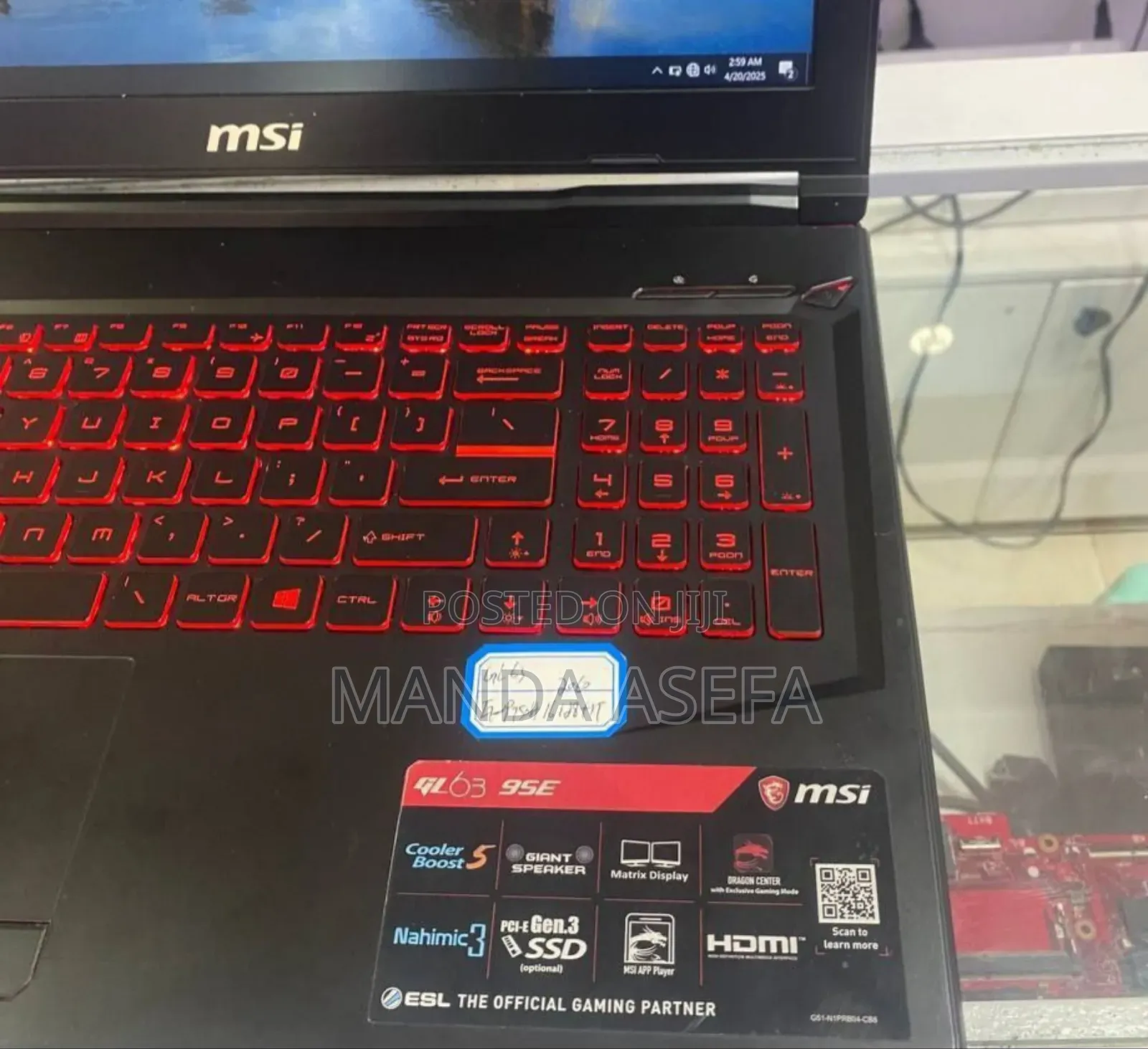 New Laptop MSI 16GB Intel Core I7 SSD 512GB