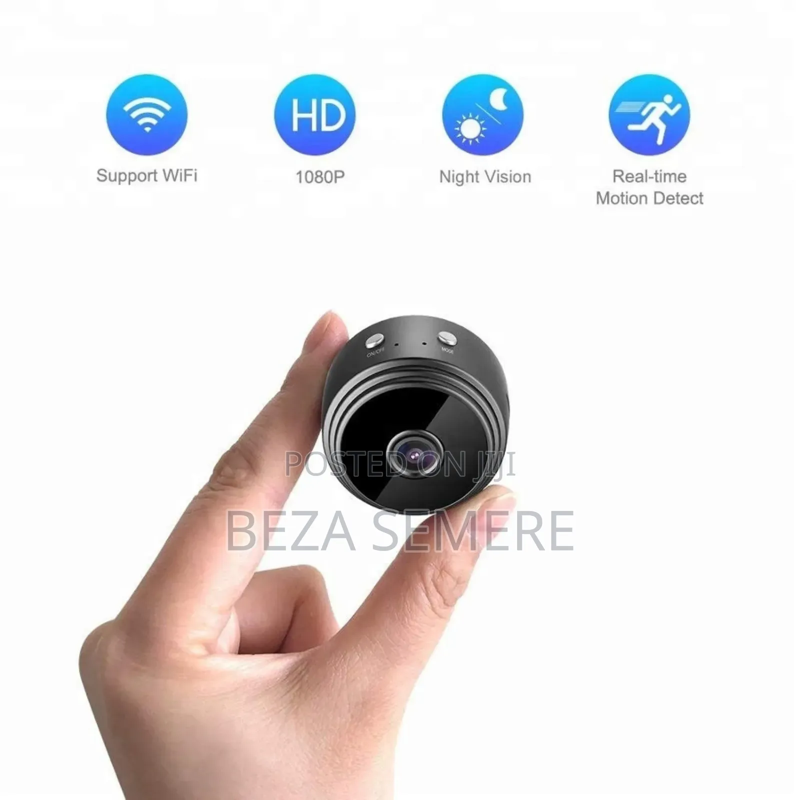 A9 Mini Wireless Camera Hd በጥራት የሚቀርፅ በጨለማ ቦታ ላይ ይቀርፃል 150°