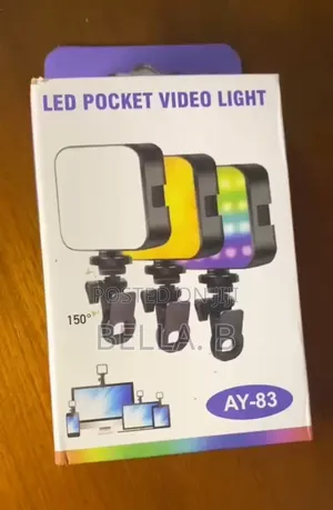 Ay 83 Led Pocket Video Light: Customizable Color Temperature.