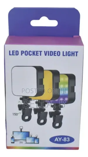 Ay 83 Led Pocket Video Light: Rechargeable Portable.