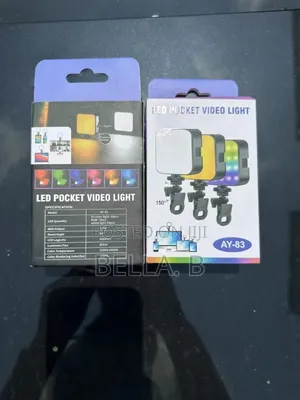 Ay 83 Led Pocket Video Light: Vibrant RGB Lighting.