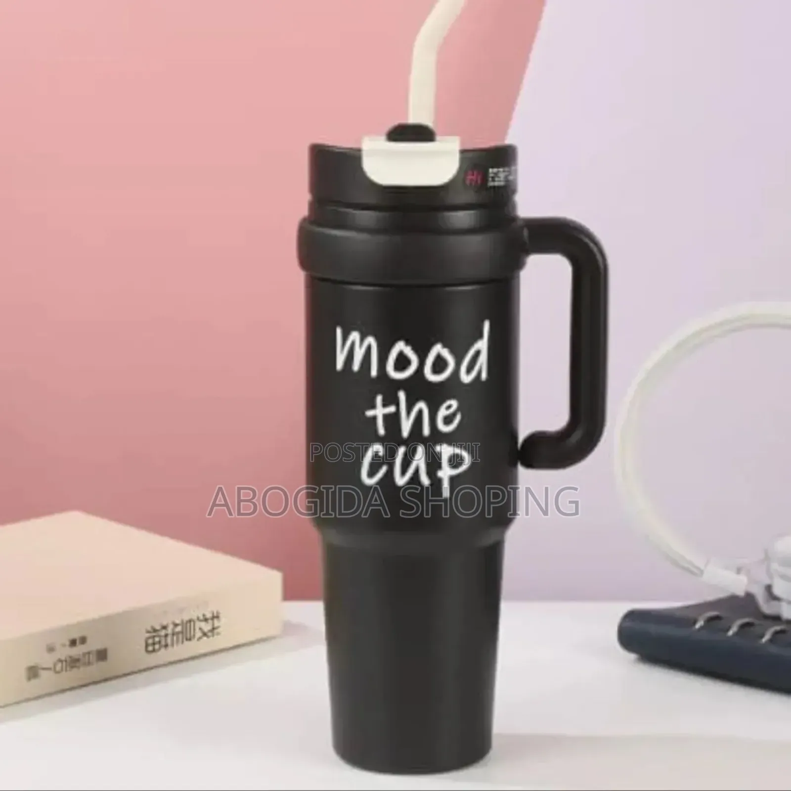 Double Layer Stainless Still Isolated Tumblers With Straw (Travel Cup)