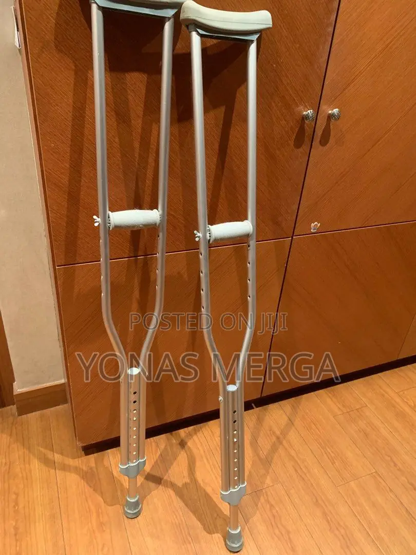 Axillary Crutches, Designed to Be Used With Top Resting Under Armpit
