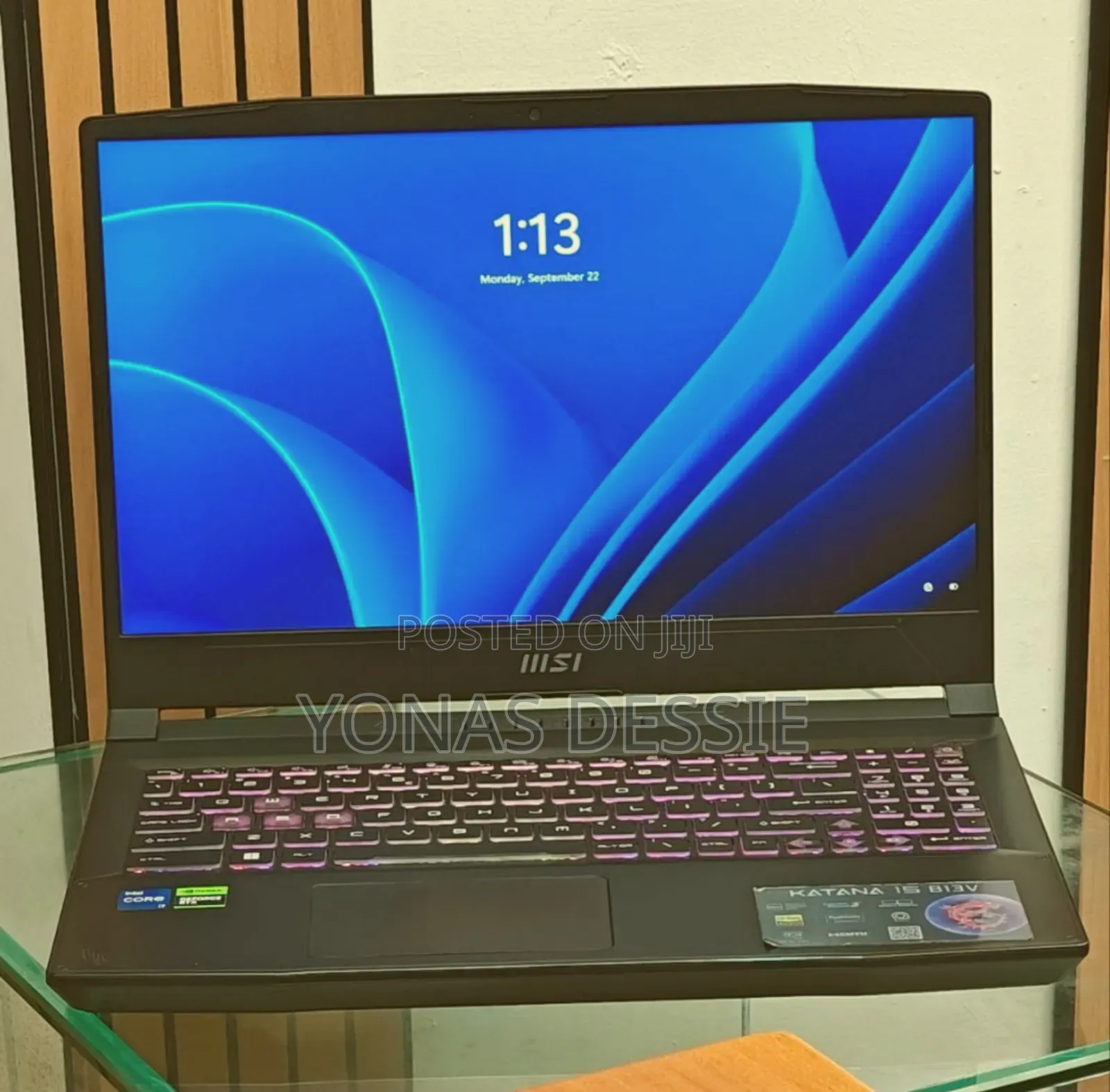 New Laptop MSI Katana 15 16GB Intel Core i7 SSD 1T