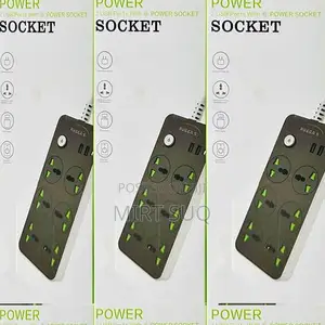 Ruggas Divider 6 Socket 2 USB Charging Port (ሩጋስ ኤሌክትሪክ ማከፋፈያ)